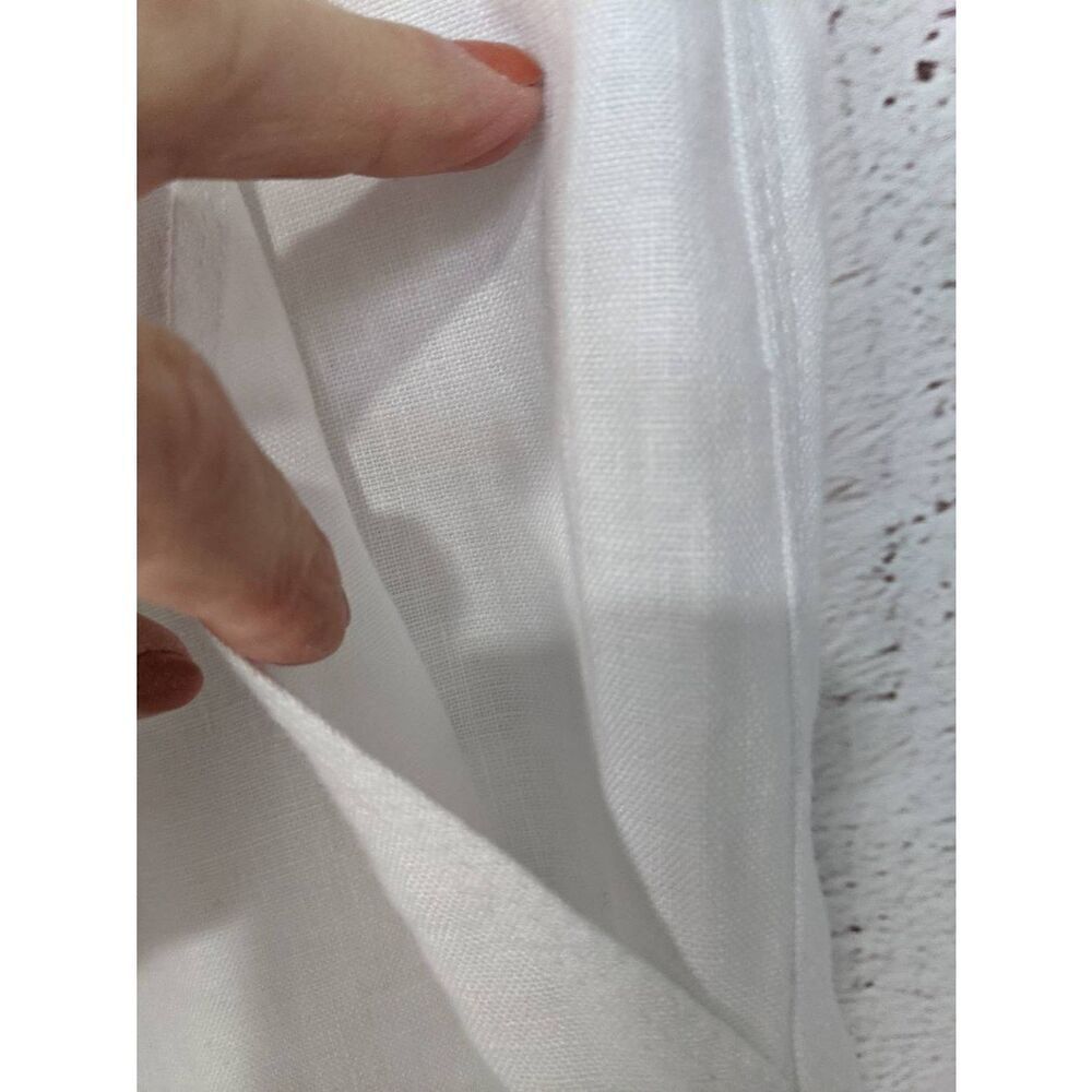 Tommy Bahama Aubrey fit Women’s White Linen Cropped Pants Sz 6 NWT - Picture 2 of 10